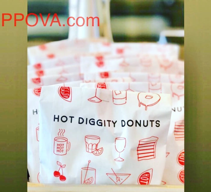 Hot Diggity Donuts Package in White Color