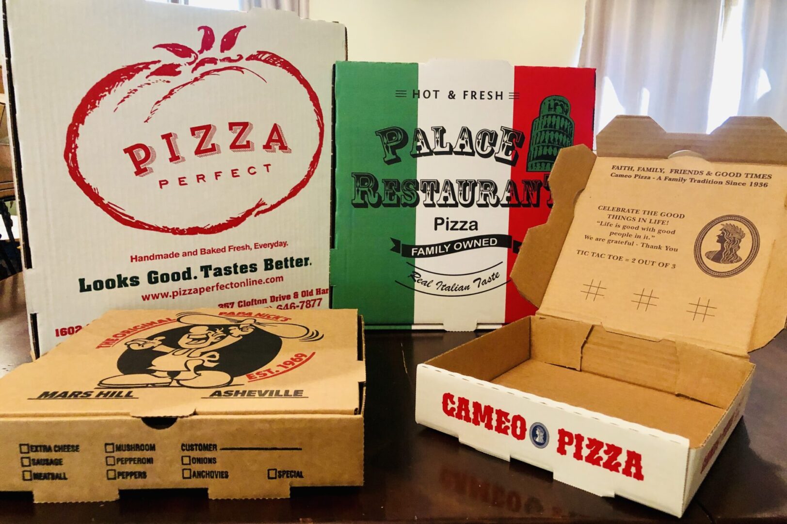 Pizza Boxes Custom printed