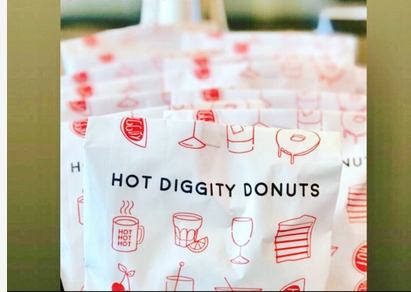 Hot Diggity Donuts Printed on Wrap
