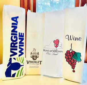 Paper Wine and Liquor Store Bottle bags