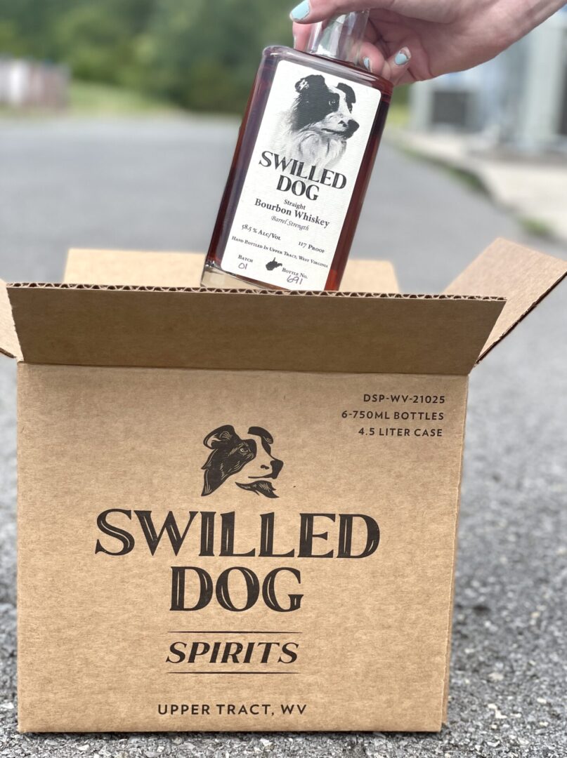Swilled Dog Spirit Taken from a Cardboard Box